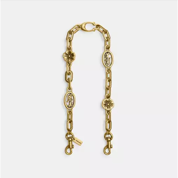 Coach Horse & Carriage Chain Strap In Brass/Brass CX180 NWT - Picture 1 of 8